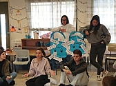 תלמידי מקיף י' בפעילות חברתית עם ילדי גן "יונה עם עלה של זית"